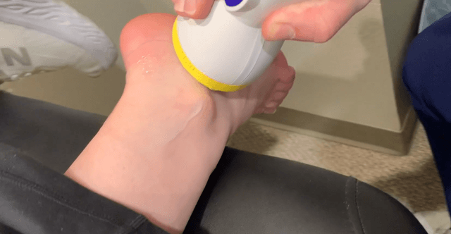 SoftWave therapy treatment for ankle pain